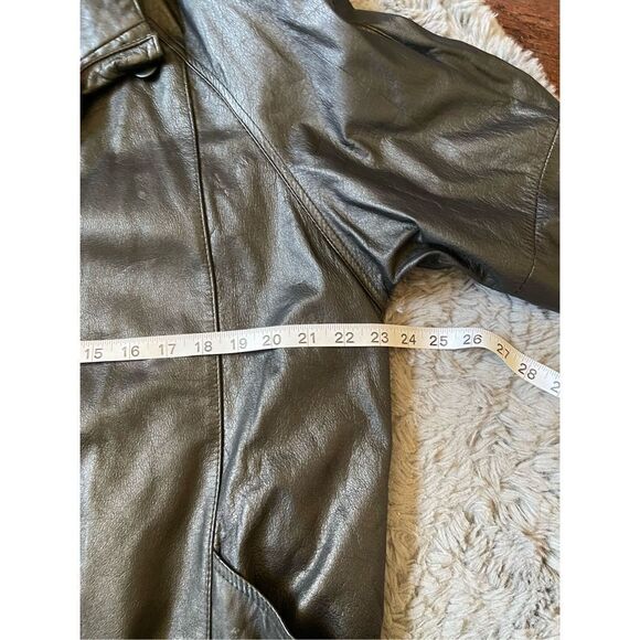 Vintage 80s balloon sleeve leather jacket size small - Picture 7 of 7